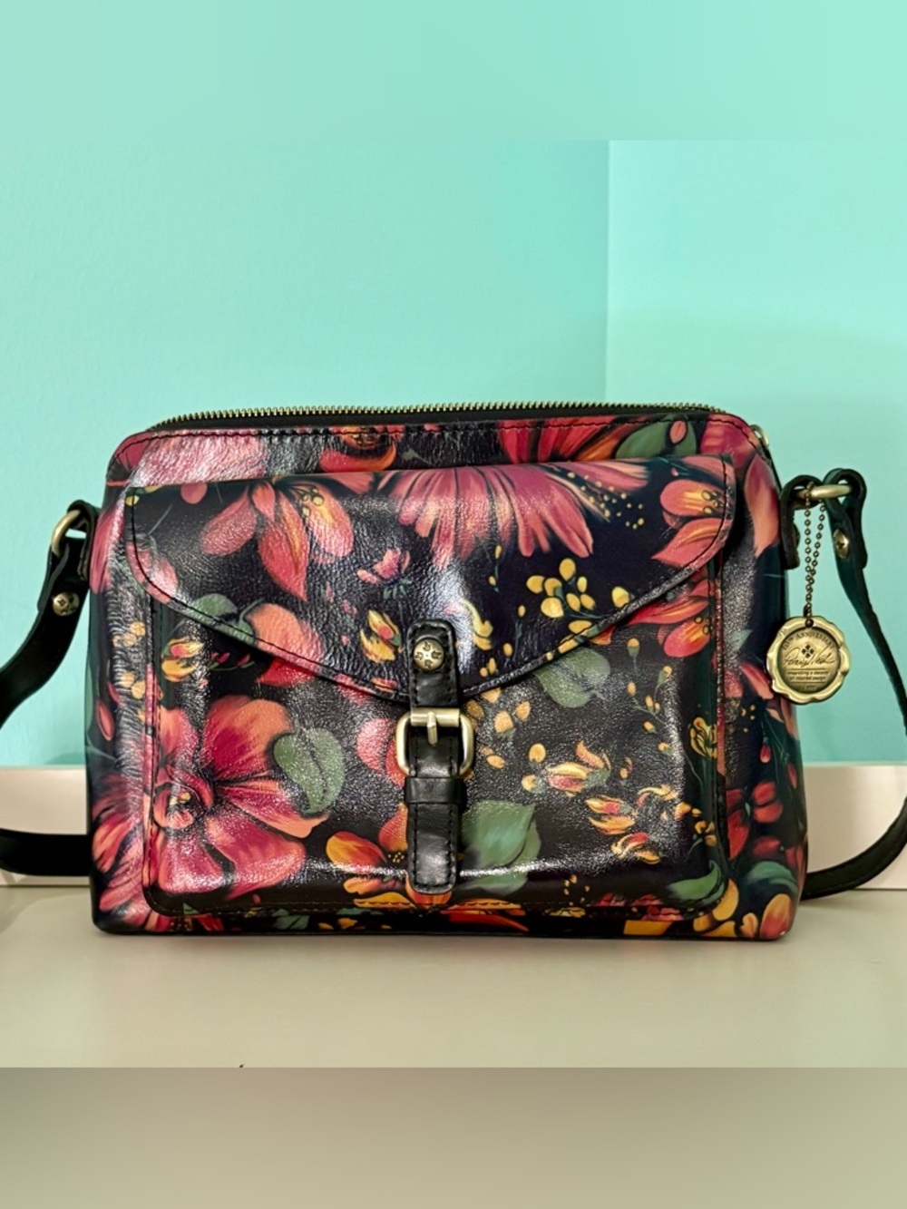 Patricia Nash Tropical Floral Crossbody Bag